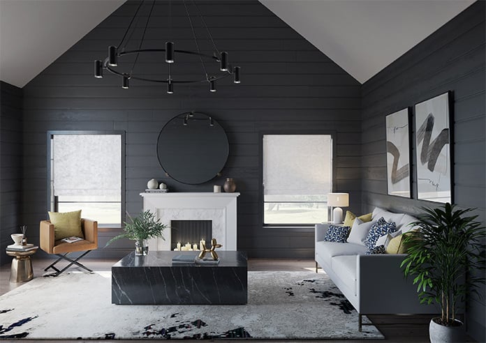 Crushed Velvet, White - Twist&Fit Roman Blind - Image 9